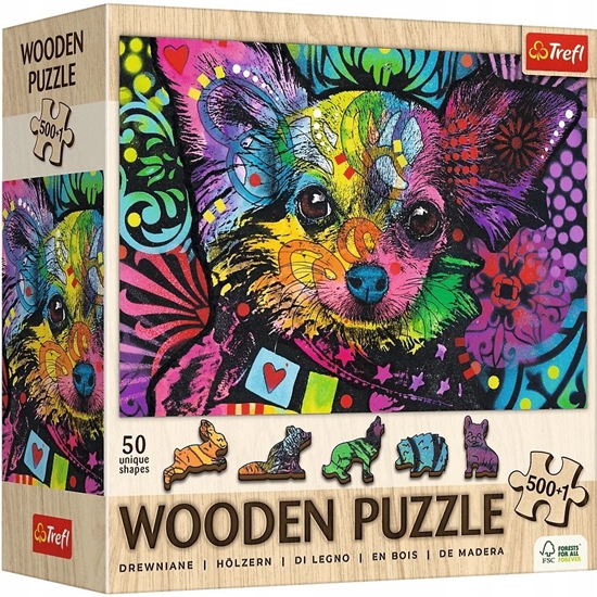 Picture of PUZZLE DREW 501EL TREFL KOLOROWY SZCZENIAK PUD6