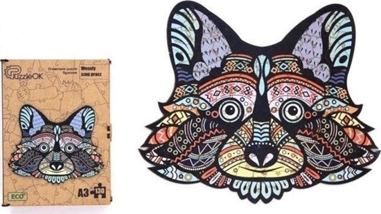 Picture of PuzzleOK Puzzle drewniane eko 130 Wesoy szop pracz A3