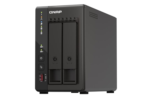 Изображение QNAP TS-253E NAS Tower Ethernet LAN Black J6412