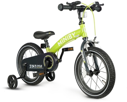 Attēls no Qplay Rowerek Dziecicy - Rowerek Biegowy Miniby 14 cali Green