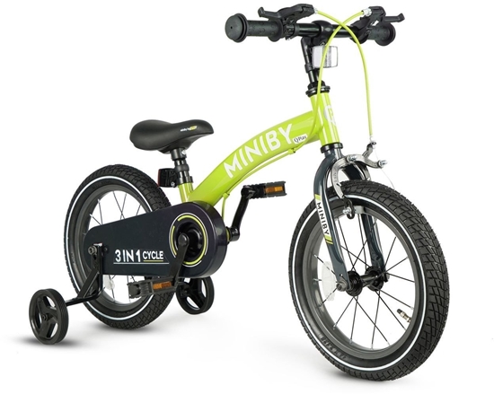 Picture of Qplay Rowerek Dziecicy - Rowerek Biegowy Miniby 14 cali Green