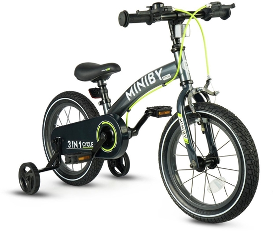 Picture of Qplay Rowerek Dziecicy - Rowerek Biegowy Miniby 14 cali Grey