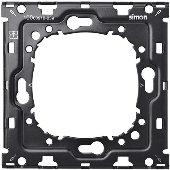 Picture of Ramka Kontakt-Simon Simon 100 10000910-039 pojedyncza montaowa monta do puszki tylko na wkrty czarny