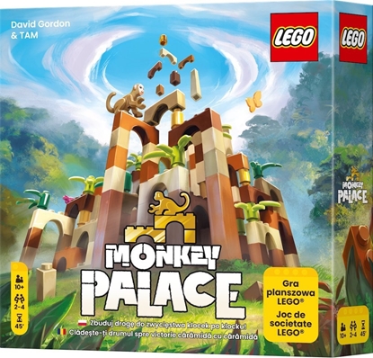 Изображение Rebel LEGO gra planszowa Monkey Palace rodzinna karty pytka konstrukcyjna klocki