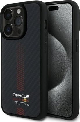 Picture of Red Bull RBHMP14L24CFGSMK iPhone 14 Pro 6.1" hardcase black/black Carbon Fiber Power Bar MagSafe