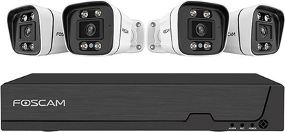 Attēls no Rejestrator Foscam Foscam FNA 108 E B4 2T, set (black/white, FNA108E 8-channel NVR, 4x V8EP camera)