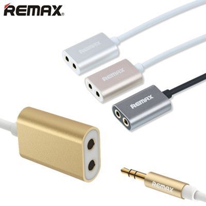 Attēls no Remax Qulmax 3.5mm Share Jack Cable RL-20S Grey