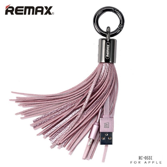 Изображение Remax Tassels Ring Data Cable for Lightning Pink