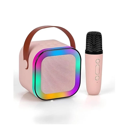 Изображение Riff K12 Portatīvā BT karaoke sistēma ar 1 Wireless mikrofonu Pink