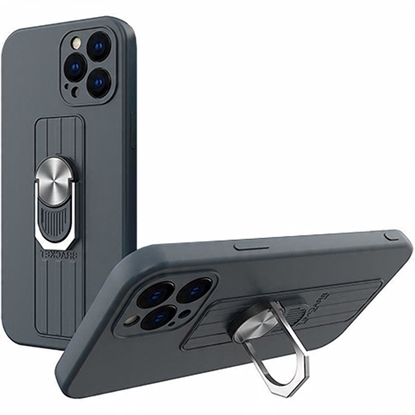 Picture of Ring Case silikonowe etui z uchwytem na palec i podstawk do Xiaomi Poco M4 Pro 5G niebieski