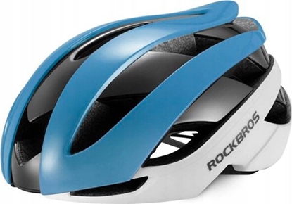 Изображение RockBros Kask rowerowy uniwersalny regulowany rozmiar M niebiesko-biay ROCKBROS