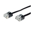 Picture of Roline Traveller UTP Patch Cord, Cat.6A (Class EA), extra-flat, black, 0.5 m