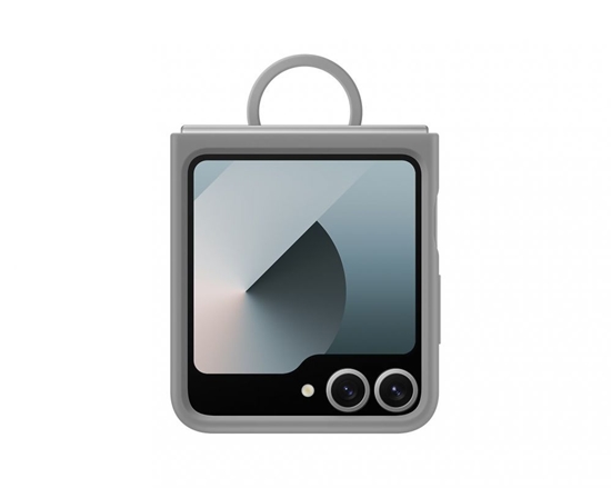 Picture of Samsung - EF-PF741TJE Samsung Silicone Cover with Ring for Galaxy Z Flip 6 Gray