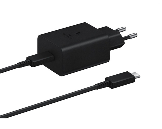Picture of Samsung - EP-T1510EBE + EP-DA705BBE Samsung 15W Travel Charger + USB-C/USB-C Data Cable Black (OOB Bulk)