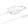 Изображение Samsung - EP-T1510XWE Samsung USB-C 15W Travel Charger + USB-C Data Cable White