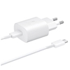 Picture of Samsung EP-TA800EWE + EP-DA705BWE Samsung 25W Travel Charger + USB-C/USB-C Data Cable White (OOB Bulk)