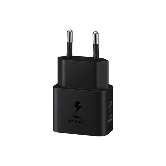 Изображение Samsung SAMSUNG original charger Type C PD 3A 25W GaN EP-T2510NBEGEU black blister