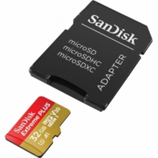 Picture of Karta SanDisk Extreme Plus MicroSDHC 32 GB Class 10 UHS-I A1 V30 (SDSQXBG-032G-GN6MA)