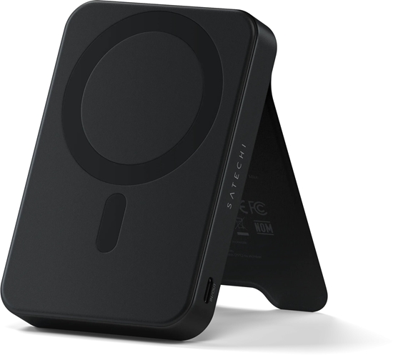 Изображение Satechi OntheGo Powerbank 10K - magnetyczny powerbank z podstawk 10k mAh kompatybilny z MagSafe i Qi2 (black)
