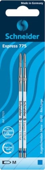 Picture of Schneider wkady do dugopisów Express 775 M stal nierdzewna niebieski 2 szt