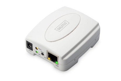 Attēls no Digitus Fast Ethernet Print Server, USB 2.0