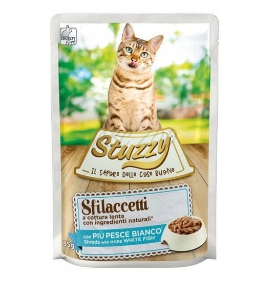 Picture of Sfilaccetti, karma mokra, dla kota, biaa ryba, 85 g, saszetka