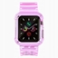 Изображение Silikonowa opaska pasek bransoleta bransoletka etui Strap Light Set do zegarka Apple Watch 40 mm - czerwona