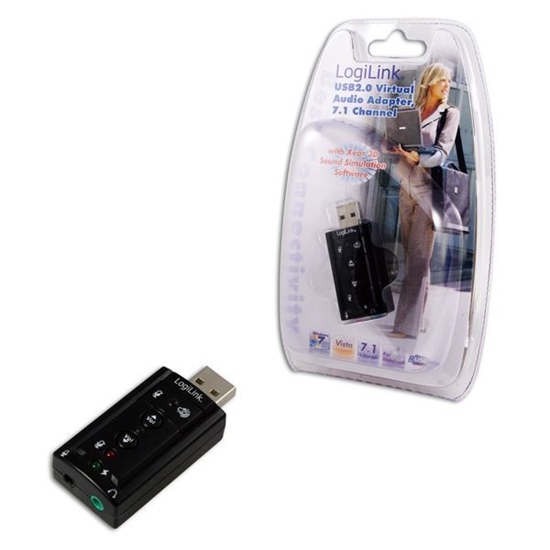 Picture of Logilink | USB Audio adapter, 7.1 sound effect