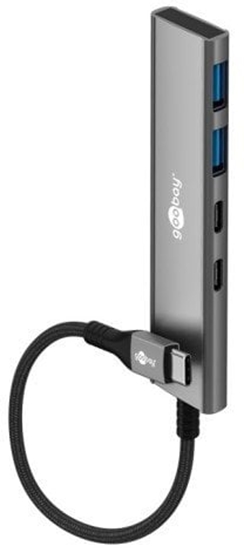 Picture of Slim 4-portowy koncentrator USB, USB-C na USB-C/USB-A, 5 Gbit/s