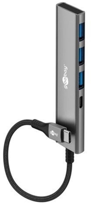 Attēls no Slim 4-portowy koncentrator USB, USB-C na USB-C/USB-A, 5 Gbit/s