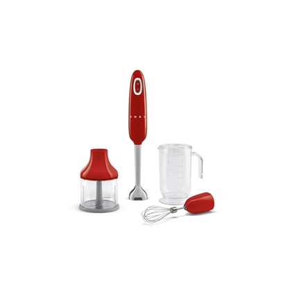 Attēls no SMEG HAND BLENDER WITH ACCESORIES 50�STYLE BLUE RED HBF03RDEU