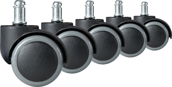 Изображение Sofotel Kóka gumowane do foteli biurowych 5 szt. szare