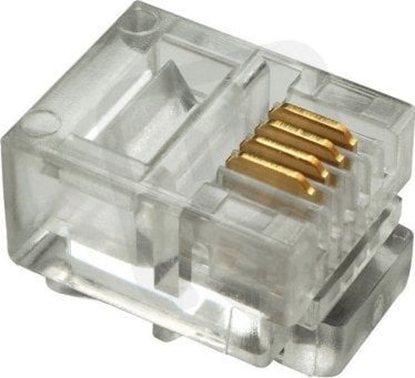 Изображение Solarix Konektor RJ11 CAT3 UTP 6p4c nieekranowany na link