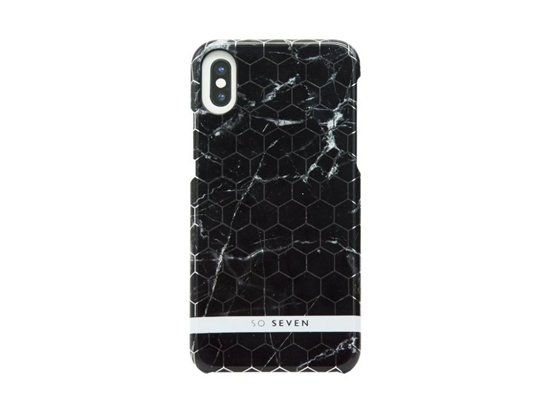 Picture of SoSeven Apple iPhone X/XS Milan Case Hexagonal Marble Black