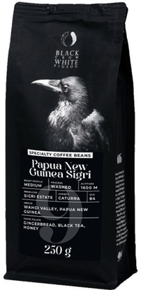Picture of Specialty coffee beans Black Crow White Pigeon Papua New Guinea Sigri, 250 g