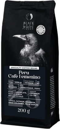 Picture of Specialty coffee beans Black Crow White Pigeon Peru Cafe Femenino (Filter), 200 g