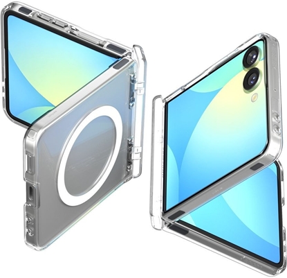 Picture of Case Spigen Ultra Hybrid Pro Mag MagSafe for Samsung Galaxy Z Flip7 transparent