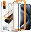 Attēls no Spigen Szko do etui Spigen Glas.tR FC AM 2-Pack do iPhone 15 Pro, z czarn ramk