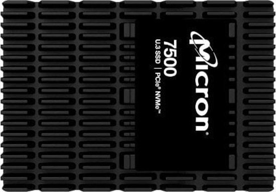 Picture of SSD|MICRON|SSD series 7500 MAX|1.6TB|NVMe|NAND flash technology 3D NAND|Write speed 2700 MBytes/sec|Read speed 6800 MBytes/sec|Form Factor U.3|TBW 4380 TB|MTBF 2000000 hours|MTFDKCC1T6TGQ-1BK1DABYYR