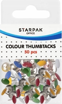 Изображение Starpak PINEZKA MET KOL 50SZT OFFICE STK ETUI 24/144