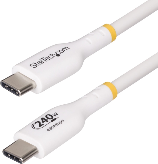 Picture of Kabel USB StarTech 4m USB C Charging Cable, USB-IF Certified USB-C Cable, 240W - kabel - 24 pin USB-C (M) do 24 pin USB-C (M) - USB 2.0 - 48 V - 5 A - 4 m - passive, series with extended power range (USB power (240 W))