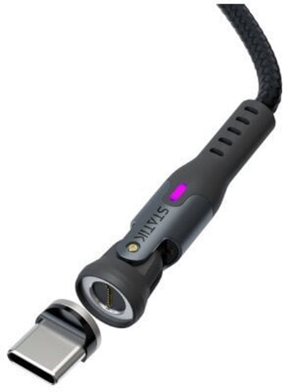 Изображение Kabel USB STATIK USB-A - USB-C 1 m Czarny (PUP-0521-3FT-RTL)