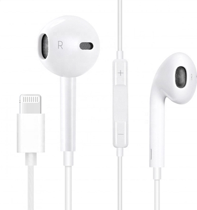 Изображение Suchawki Fiesta FIESTA EARPHONES WITH MIC LIGHTNING SUCHAWKI PRZEWODOWE DOUSZNE Z MIKROFONEM WHITE [45648]