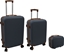 Attēls no Suitcase set 3 pcs. 60L (42x25x64cm) + 43L ( 36x23x56cm) + 15L (24x17x33cm) gray 8000303316381
