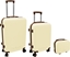 Изображение Suitcase set 3 pcs. 60L (42x25x64cm) + 43L ( 36x23x56cm) + 15L (24x17x33cm) white 8000303316374