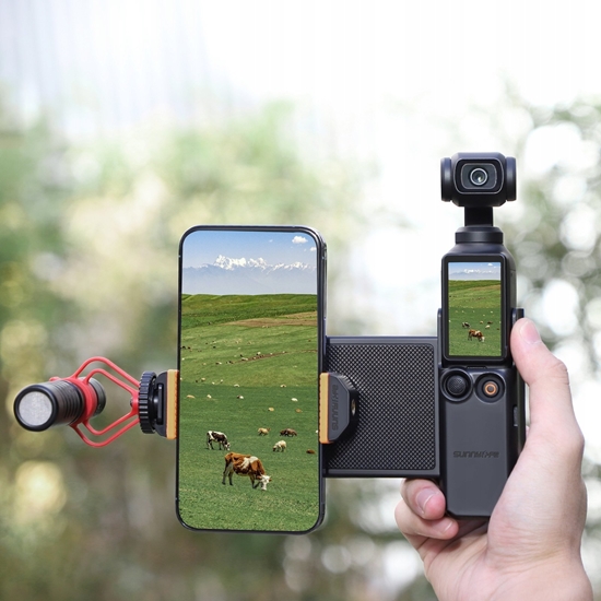 Picture of SunnyLife Mocowanie Uchwyt Na Dji Osmo Pocket 3 Do Telefonu Telefon + Iso + Schowek / Op3-ad744-d