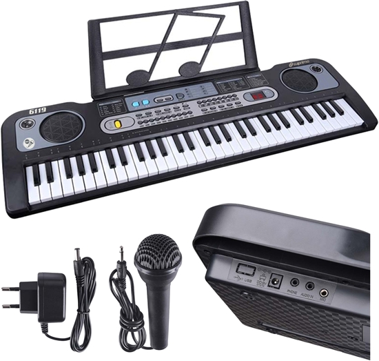 Изображение SUPRIMO 6119 KEYBOARD klawisze organy z mikrofonem