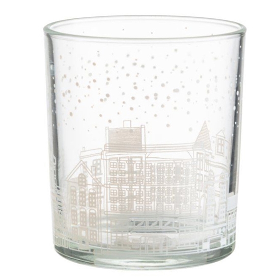 Picture of Svečturis 4Living stikla, 10cm, caurspīdīgs