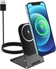 Изображение Swissten Magnetic Wireless Charger Stand 15W (MagSafe compatible)