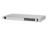 Picture of Switch|UBIQUITI|USW-16-POE|Type L2|Desktop/pedestal|Rack|16x10Base-T / 100Base-TX / 1000Base-T|2xSFP|PoE ports 16|PoE+ ports 8|18 Watts|USW-16-POE